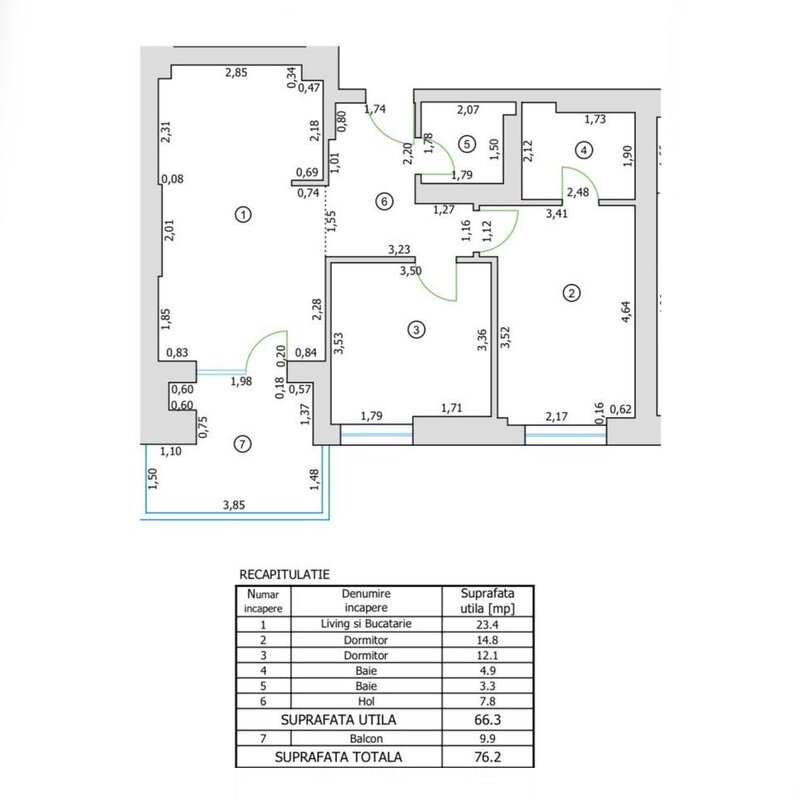 Cortina, Nord, Pipera, rond OMV, 3 camere lux, prima inchiriere.